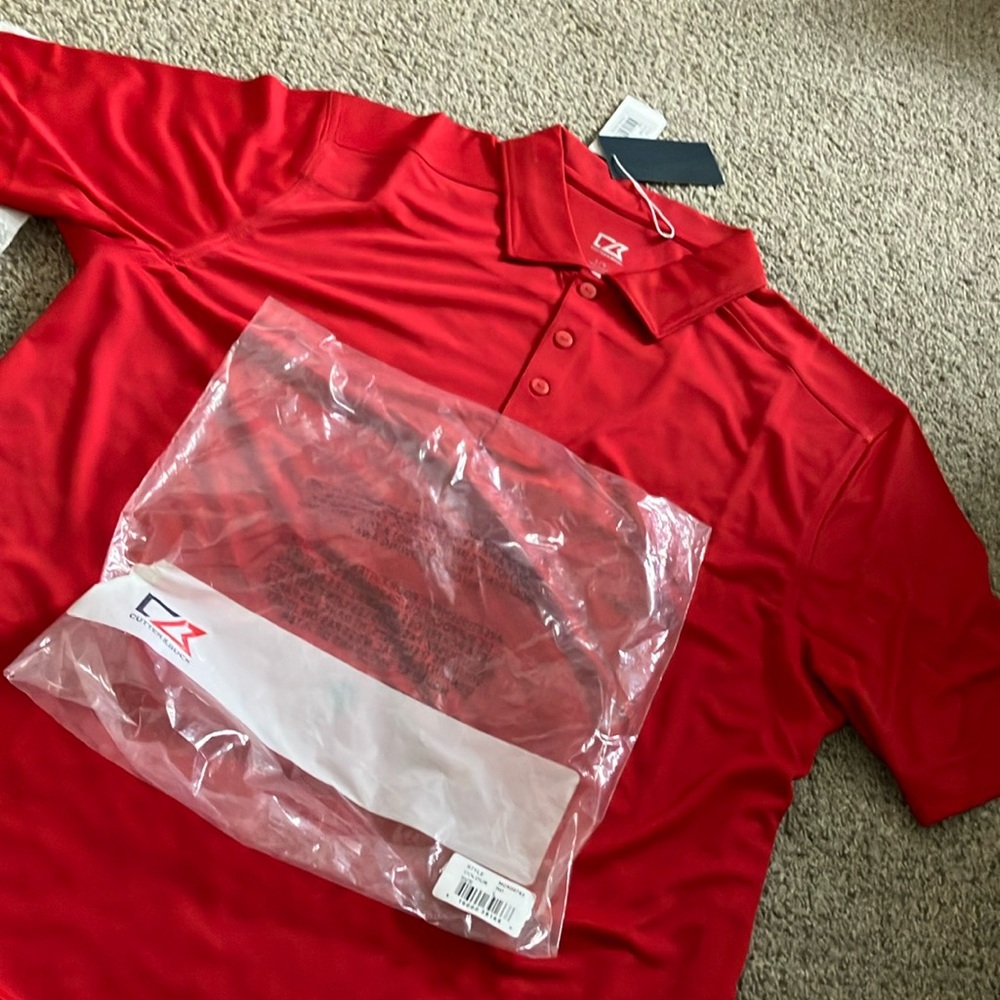 Cutter & Buck Red Polo Shirt